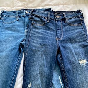 2 Hollister High-Rise Jean Leggings